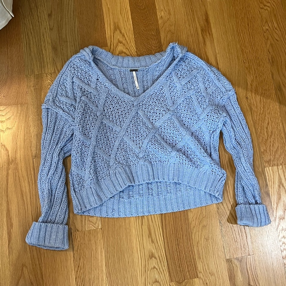 Free people movement Blue Knit Sweater